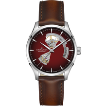 Charger l&#39;image dans la galerie, Hamilton JAZZMASTER OPEN HEART AUTO - 40mm - Burgundy | H32675570
