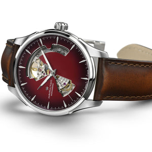 Hamilton JAZZMASTER OPEN HEART AUTO - 40mm - Burgundy | H32675570