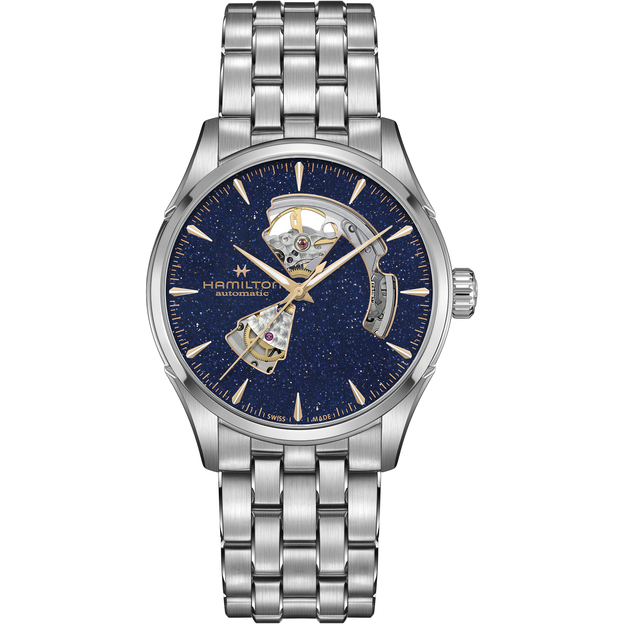 Hamilton JAZZMASTER OPEN HEART AUTO - 42mm - Blue aventurine