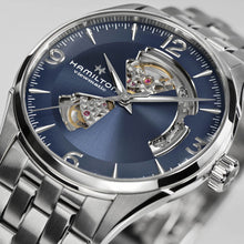 Charger l'image dans la galerie, Hamilton JAZZMASTER OPEN HEART AUTO - 42mm - Blue | H32705141
