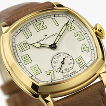 Load image into Gallery viewer, Hamilton AMERICAN CLASSIC Cushion Mechanical - 34mm x 34mm - Beige | H36139520
