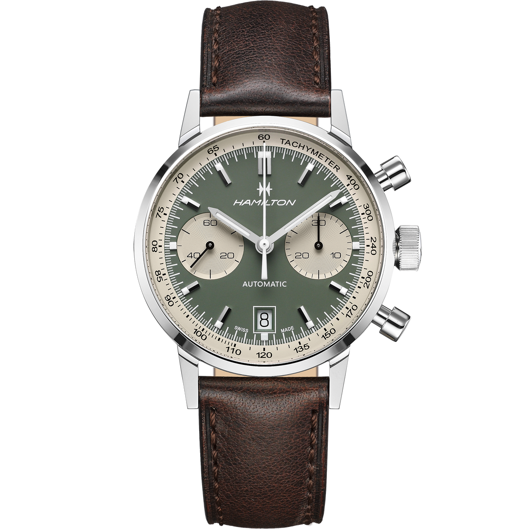 Hamilton AMERICAN CLASSIC INTRA-MATIC AUTO CHRONO - 40mm - Green | H38416560