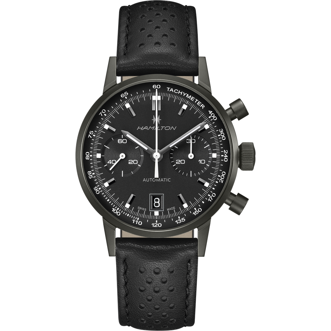 Hamilton AMERICAN CLASSIC INTRA-MATIC AUTO CHRONO - 40mm - Black | H38446730