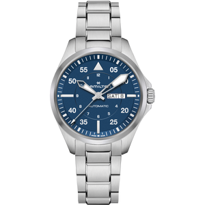 Hamilton KHAKI AVIATION PILOT DAY DATE AUTO - 42mm - Blue | H64635140