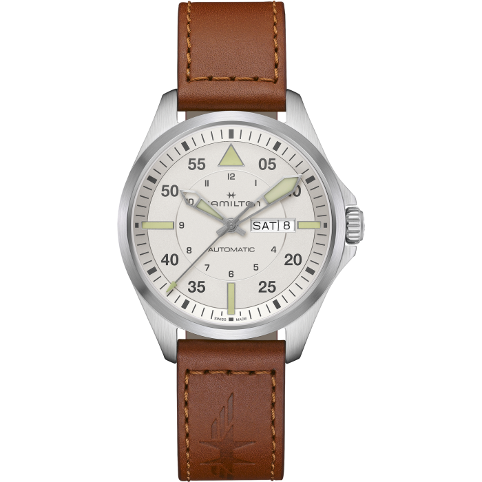 hamilton KHAKI Field Automatic 　sho様 Hamilton KHAKI AVIATION PILOT DAY DATE AUTO - 42mm - Silver