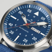 Charger l&#39;image dans la galerie, Hamilton KHAKI AVIATION PILOT DAY DATE AUTO - AIR-GLACIERS EDITION Automatic -  42mm - Blue | H64655941
