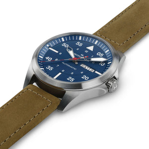 Hamilton KHAKI AVIATION PILOT DAY DATE AUTO - AIR-GLACIERS EDITION Automatic -  42mm - Blue | H64655941