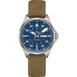 Hamilton KHAKI AVIATION PILOT DAY DATE AUTO - AIR-GLACIERS EDITION Automatic -  42mm - Blue | H64655941