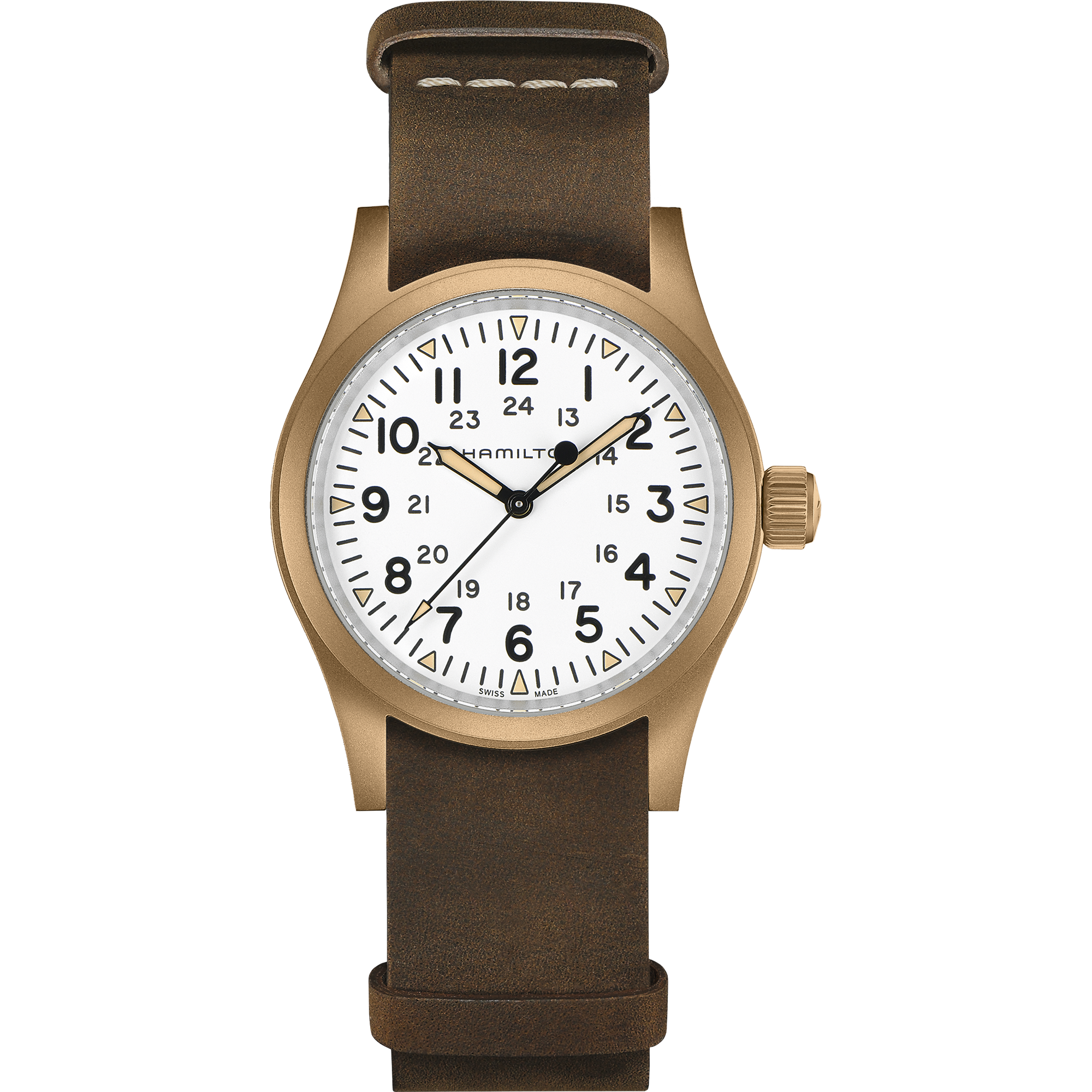 Hamilton KHAKI FIELD MECHANICAL BRONZE - 38mm - White | H69459510