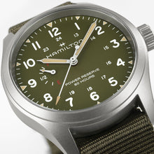 Load image into Gallery viewer, Hamilton KHAKI FIELD Mechanical Power Reserve - Green - 40mm | H69509960

