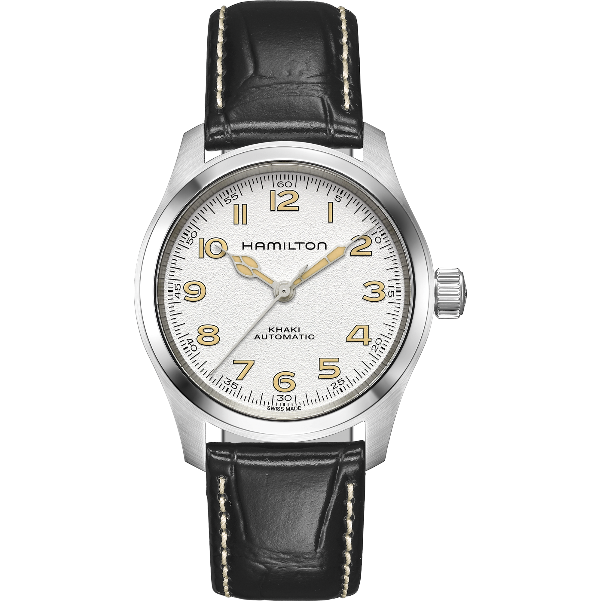 M*T様 HAMILTON アナログ腕時計 ホワイト/ゴールド 型番　H2733 Hamilton KHAKI FIELD MURPH - 38mm - White | H70405710 – Assaleh