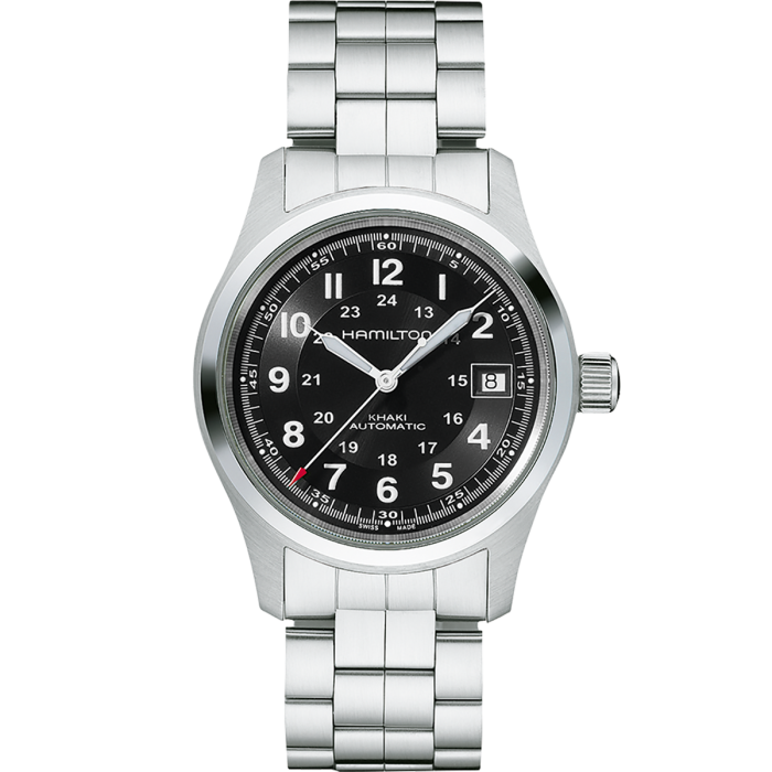 ハミルトンH70455133 38mm Hamilton KHAKI FIELD AUTO - 38mm - Black | H70455133
