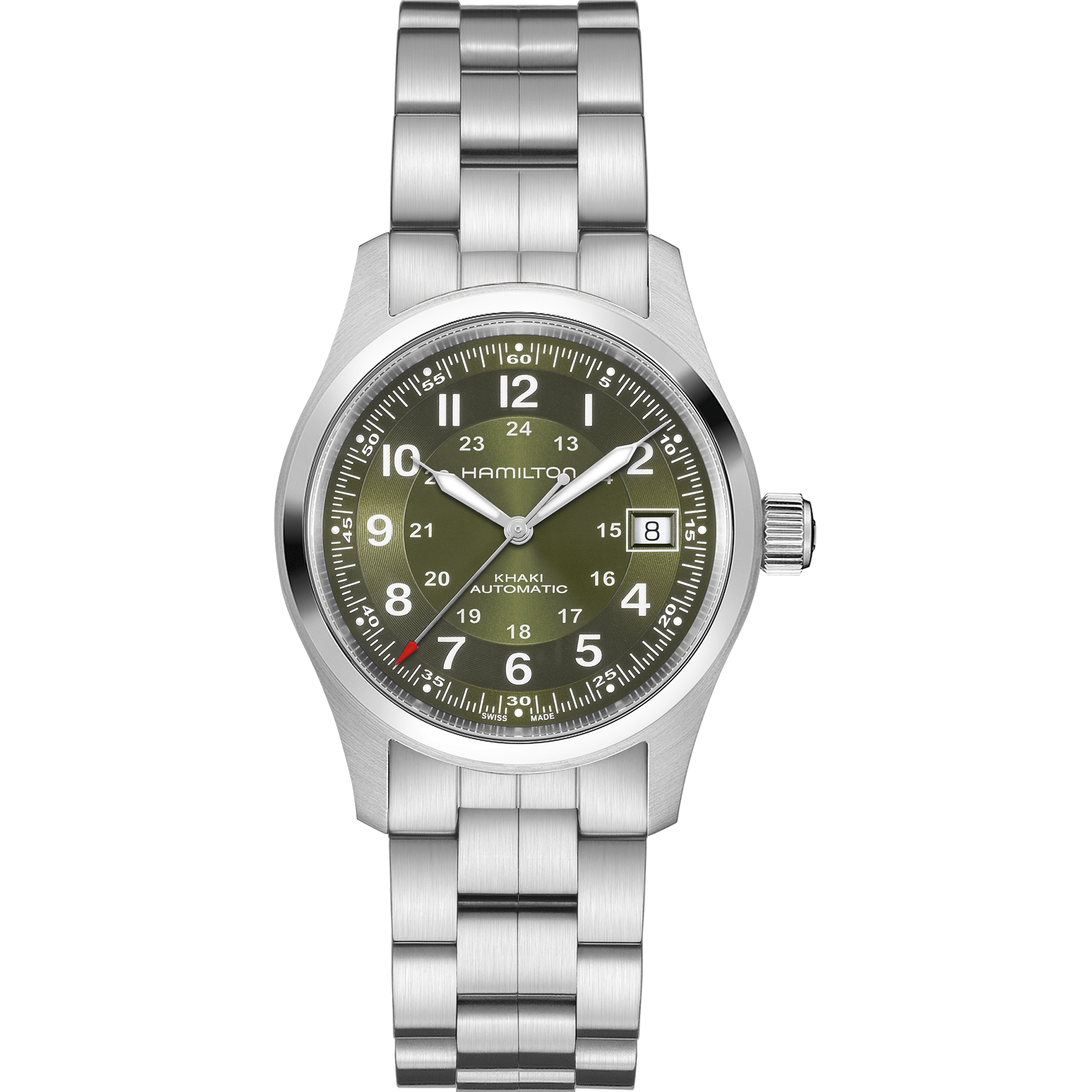 Hamilton KHAKI FIELD AUTO - 38mm - Green | H70455160 – Assaleh
