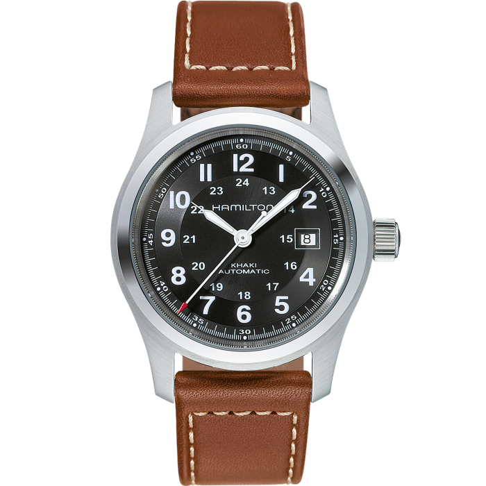 HAMILTON ハミルトン カーキ フィールド H70555533 Hamilton KHAKI FIELD AUTO - Black - 42mm | H70555533 – Assaleh