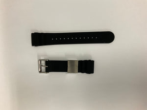 Seiko Rubber Black Watch Strap (for SNJ025) | R043011J1