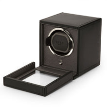 Load image into Gallery viewer, WOLF - Cub Single Watch Winder with Cover - Black  | 461103
