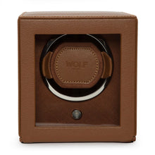 Charger l&#39;image dans la galerie, WOLF - Cub Single Watch Winder with Cover - cognac | 461127
