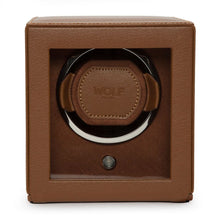 Charger l&#39;image dans la galerie, WOLF - Cub Single Watch Winder with Cover - cognac | 461127
