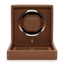 Charger l&#39;image dans la galerie, WOLF - Cub Single Watch Winder with Cover - cognac | 461127
