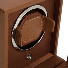 Charger l&#39;image dans la galerie, WOLF - Cub Single Watch Winder with Cover - cognac | 461127
