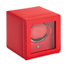 Load image into Gallery viewer, WOLF - Cub Single Watch Winder with Cover - Red  | 461172
