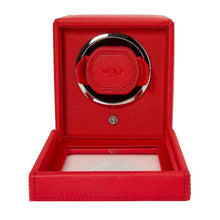 Load image into Gallery viewer, WOLF - Cub Single Watch Winder with Cover - Red  | 461172
