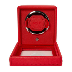 WOLF - Cub Single Watch Winder with Cover - Red  | 461172