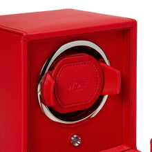 Load image into Gallery viewer, WOLF - Cub Single Watch Winder with Cover - Red  | 461172
