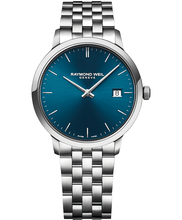 Raymond Weil Toccata Men's Classic Blue Dial Stainless Steel Quartz Watch, 39 mm | 5485-ST-50001