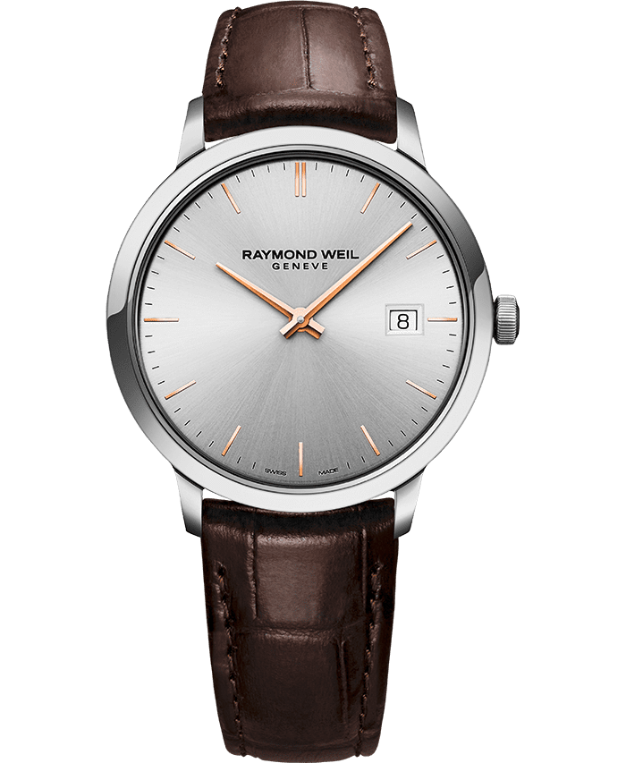 Raymond Weil Toccata Men's Classic Silver Dial Stainless Steel Quartz Watch, 39 mm | 5485-SL5-65001