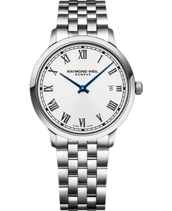 Raymond Weil Toccata Men's Classic White Dial Stainless Steel Quartz Watch, 39 mm | 5485-ST-00359