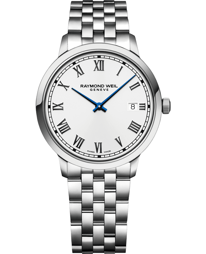 Raymond Weil Toccata Men's Classic White Dial Stainless Steel Quartz Watch, 39 mm | 5485-ST-00359