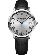 Load image into Gallery viewer, Raymond Weil Toccata Men&#39;s Classic Silver Dial Leather Quartz Watch, 42 mm | 5585-STC-00659
