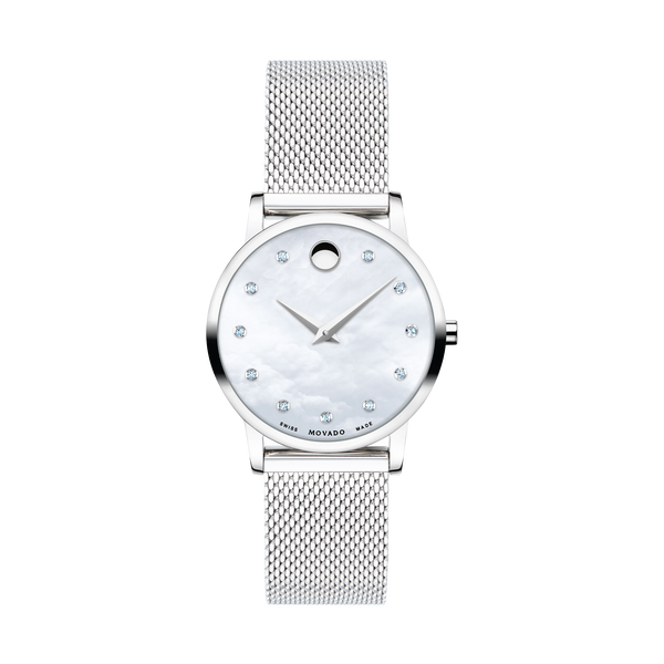 Movado museum classic stainless discount steel