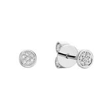 Load image into Gallery viewer, ROUND CLUSTER DIAMOND STUD EARRINGS | 13-0410R01
