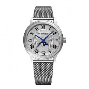 Raymond Weil Maestro Automatic Moon Phase Silver Dial | 2239-MST-00659