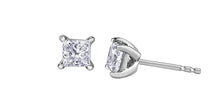 Load image into Gallery viewer, Stud Earrings Princess Cut | LGD | 0.72Ct SI1-D &amp; 0.70ct VS2-D
