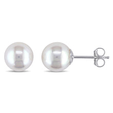 Charger l&#39;image dans la galerie, Boucles d&#39;oreilles perles | Or blanc 14k | 6.50 - 7 MM Culture japonaise Akoya blanche | JACPSE267W
