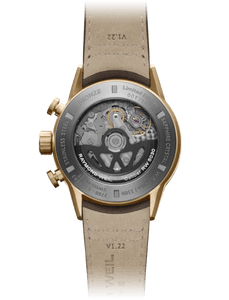 Raymond Weil Freelancer Men's Automatic Chronograph Bi-compax Bronze Leather Watch | 7780-B1-20422