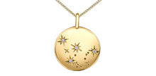 Charger l&#39;image dans la galerie, Zodiac Aquarius Pendant and Chain - 10Kt Yellow Gold - Diamonds  | DX846YAQU
