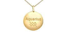 Charger l&#39;image dans la galerie, Zodiac Aquarius Pendant and Chain - 10Kt Yellow Gold - Diamonds  | DX846YAQU
