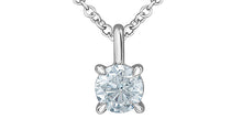 Load image into Gallery viewer, Solitaire Pendant | 14kt White Gold | 0.70ct Lab Grown Diamond
