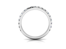 Load image into Gallery viewer, Half eternity band - 14kt white gold &amp; diamonds | R-21997-0.75ct
