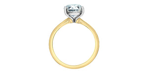 Solitaire Ring 14kt | LGD | 1.59ct VS2-E