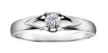 Load image into Gallery viewer, Diamond Ring Round Cut - 10kt White Gold | AM108W04
