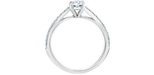 Charger l&#39;image dans la galerie, Solitaire Ring | 14kt White Gold | 0.51ct Lab Grown Diamond (total 0.71ct)
