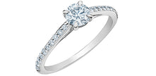 Charger l&#39;image dans la galerie, Solitaire Ring | 14kt White Gold | 0.51ct Lab Grown Diamond (total 0.71ct)
