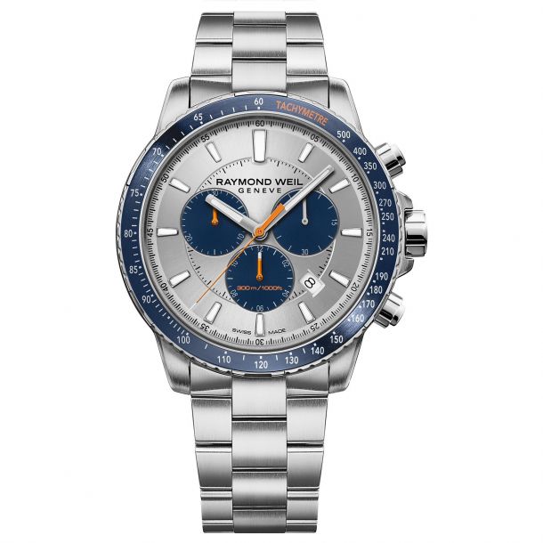 Raymond Weil Tango Men s Chronograph Quartz Watch 8570 ST3 65501 Quartz Movement Stainless Steel Strap 43mm Case