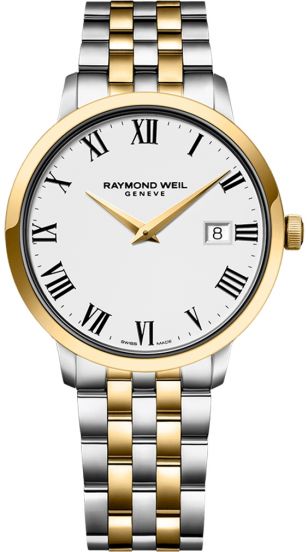 Raymond Weil Toccata White Dial Two-tone Men's Watch | 5488-STP-00300